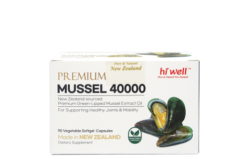 Hi Well Premium Mussel 40000 90Vegetable Softgel Capsules